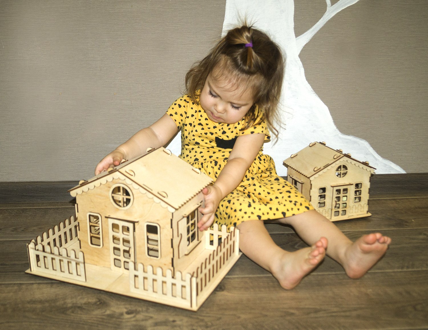 Деревянный домик для кукол из фанеры большой – купить кукольный домик | Цена | Украина
